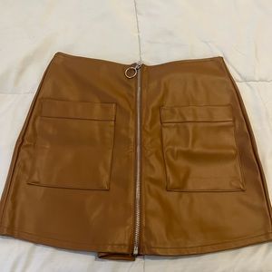 Faux leather skorts size medium nwot